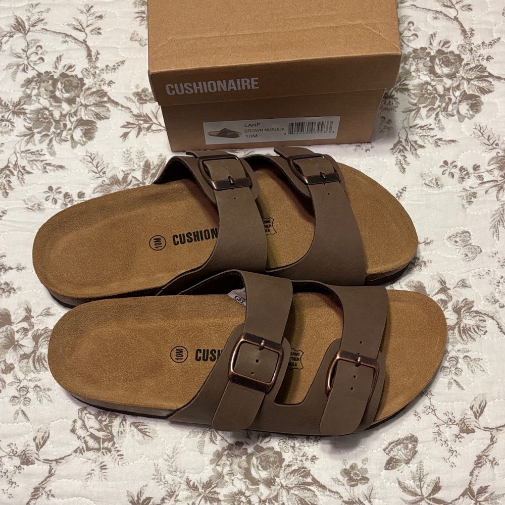 Cushionaire Women's Brown Sandals